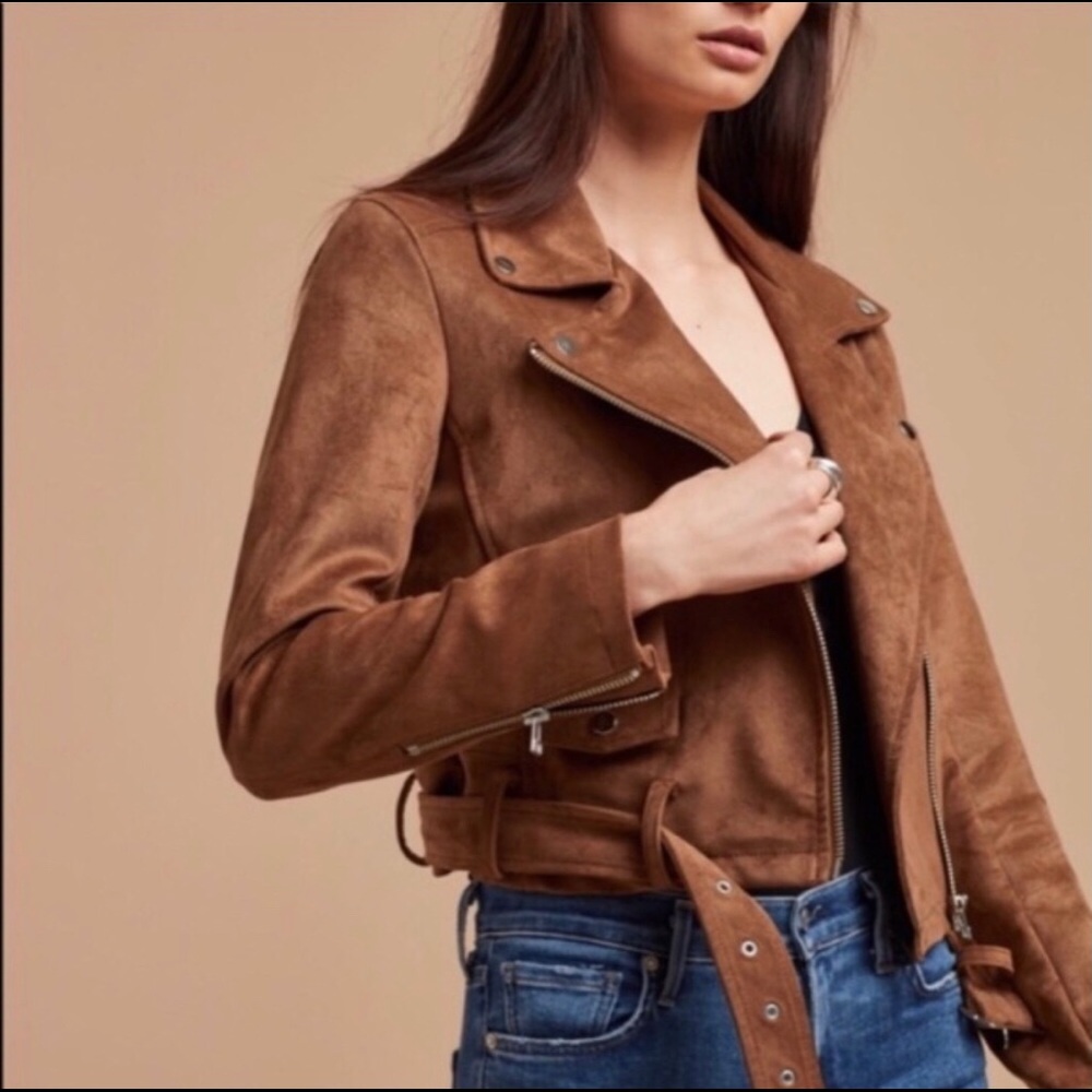 Aritzia Luxe Vegan Suede Jacket